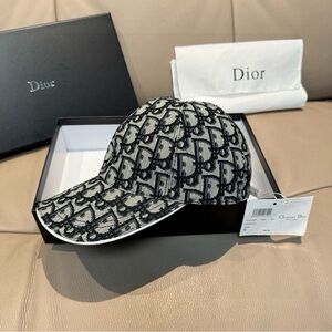 Dior Monogram Black and White Men's Hat